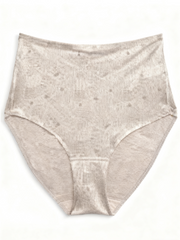 Solid Light Gray High-Waist Underwear | Gentle Support & Skin-Friendly Fabric
