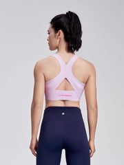 LeBombBomb Medium-Impact Seamless Sports Bra with Naked Feel - Shockproof & Quick-Drying, for Gym Workouts & Yoga