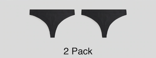 Thong Dry Tech Sports Knickers 2 Pack