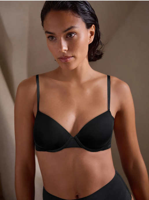 Pad Plunge Microfibre & Lace Light Pad Ultimate Comfort Bra A-E