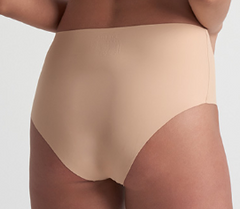 Invisible High Brief (2 Pack: 1 Beige, 1 Black)