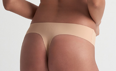 Invisible Thong (2 Pack: 1 Beige, 1 Black)