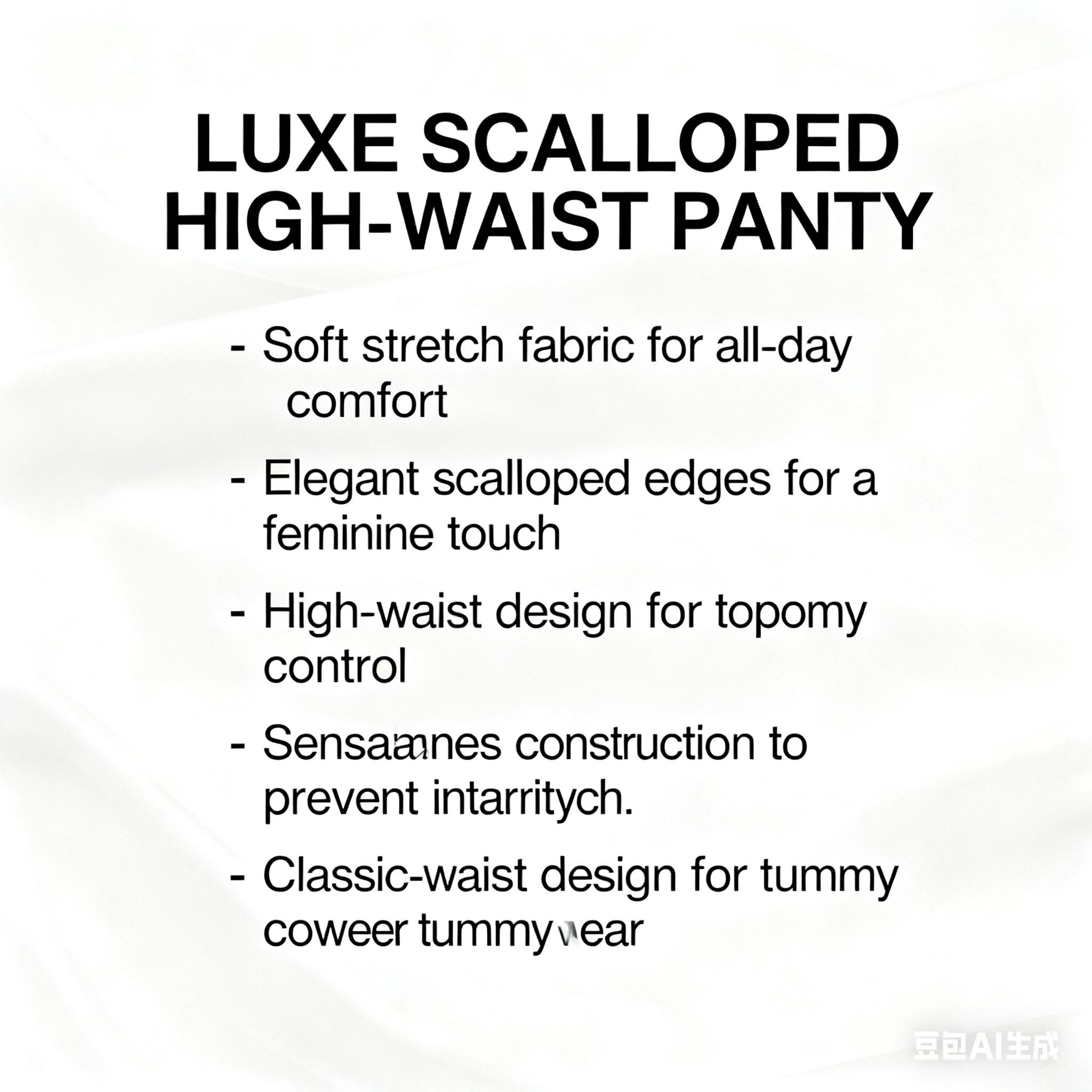 Luxe Scalloped High-Waist Panty