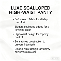 Luxe Scalloped High-Waist Panty